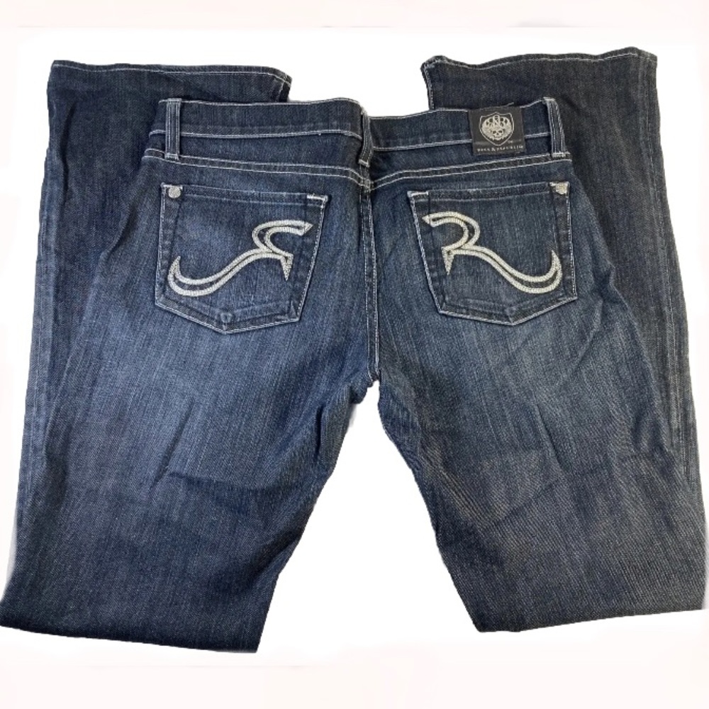 Rock & Republic Low-rise Bootcut Flare Y2K Women's Jeans Size 28x29